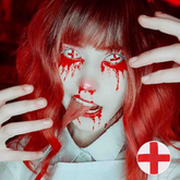 Cosplay Rotes Kreuz Farbige Kontaktlinsen